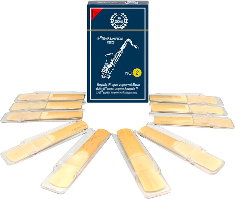lightstar 10PCS Tenor Saxophone Reeds for Tenor Sax (Strength 2.0) - Image 1